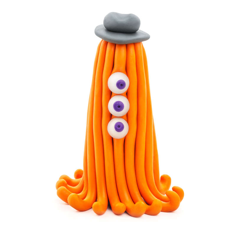 Hey Clay - Modelling Air-Dry Clay with Fun Interactive App - Worm, Ginger, Yollo, Series Beasts, ...