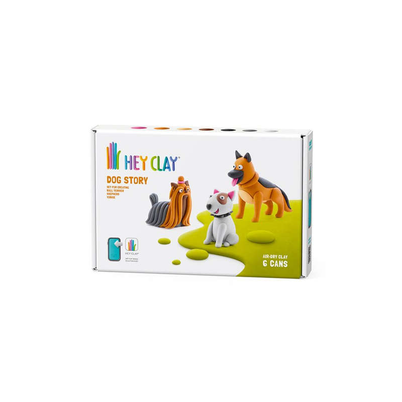 Hey Clay - Modelling Air-Dry Clay with Fun Interactive App - Shepherd, Yorkie, Bull Terrier, Seri...