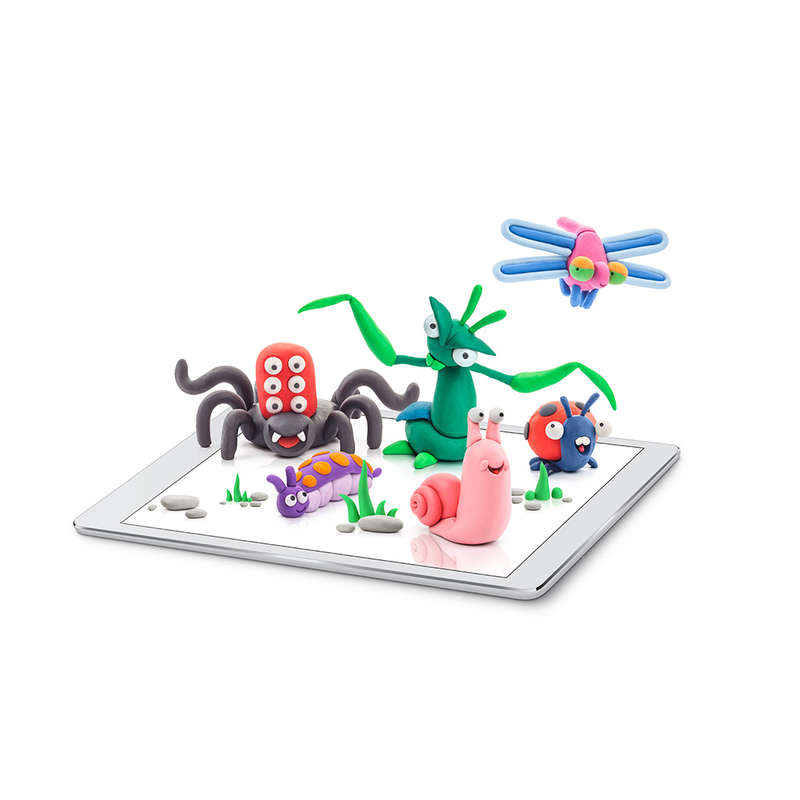 Hey Clay - Modelling Air-Dry Clay with Fun Interactive App - Bugs, 15 cans