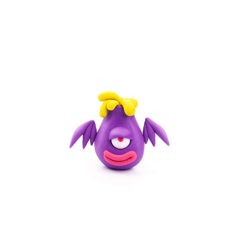 Hey Clay - Modelling Air-Dry Clay with Fun Interactive App - Volcano, series Aliens, 3 cans