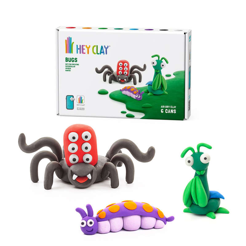 Hey Clay - Modelling Air-Dry Clay with Fun Interactive App - Spider, Mantis, Caterpillar, Series ...