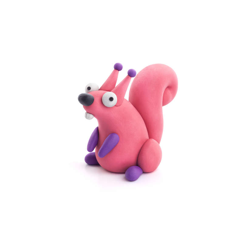 Hey Clay - Modelling Air-Dry Clay with Fun Interactive App - Wolf, Fox, Squirrel, Series Forest A...