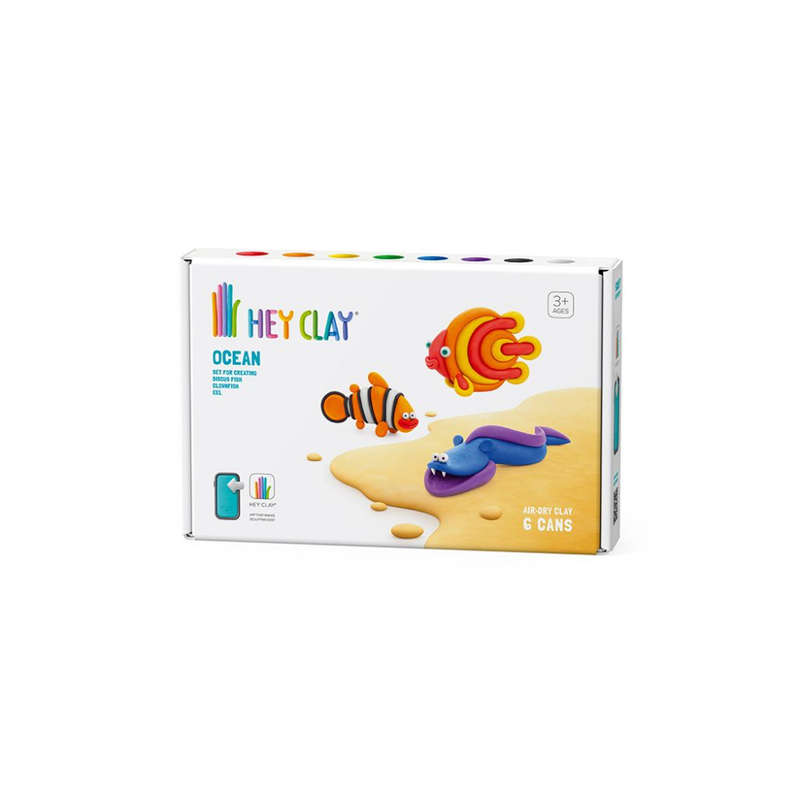 Hey Clay - Modelling Air-Dry Clay with Fun Interactive App - Clownfish, Discus Fish, Eel, Series ...