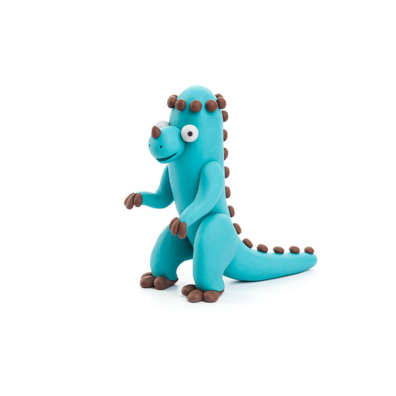 Hey Clay - Modelling Air-Dry Clay with Fun Interactive App - Pachycephalosaurus, series Dinos, 3 ...