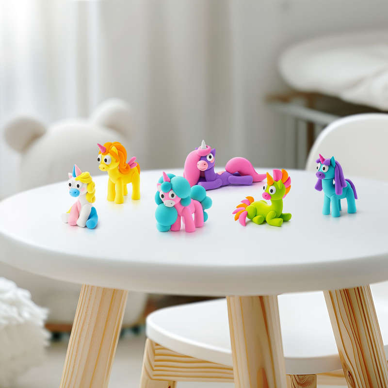 Hey Clay - Modelling Air-Dry Clay with Fun Interactive App - Lighty, Sunny, Rainy, Series Rainbow...