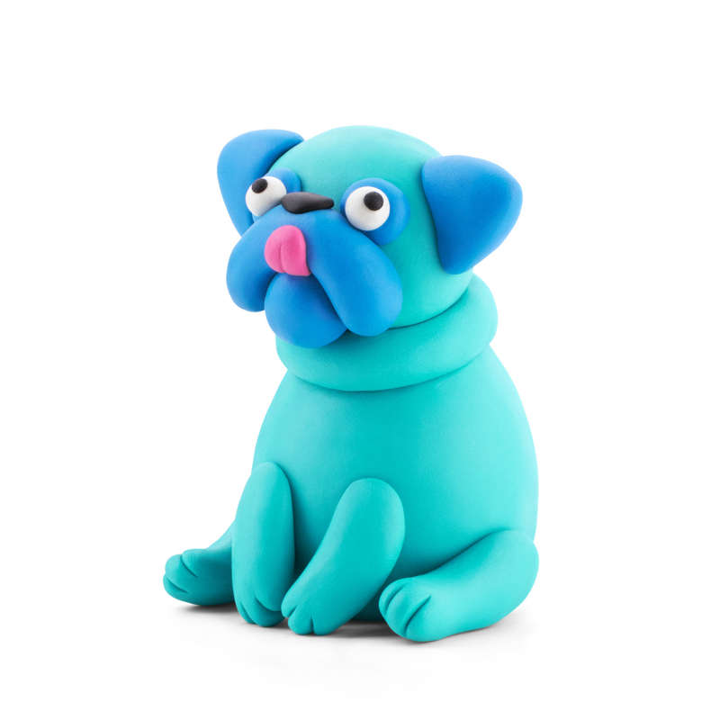 Hey Clay - Modelling Air-Dry Clay with Fun Interactive App - Dog Story, 15 cans