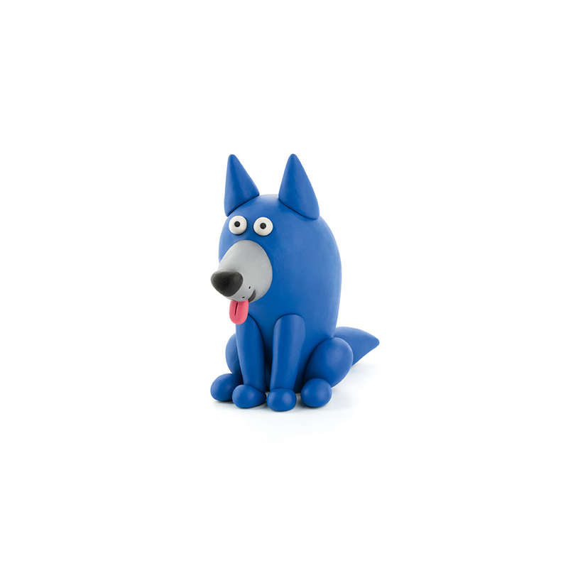 Hey Clay - Modelling Air-Dry Clay with Fun Interactive App - Wolf, series Forest Animals, 3 cans