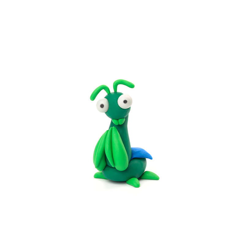 Hey Clay - Modelling Air-Dry Clay with Fun Interactive App - Mantis, series Bugs, 3 cans
