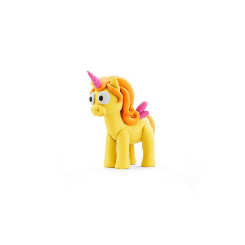 Hey Clay - Modelling Air-Dry Clay with Fun Interactive App - Sunny, Series Rainbow Unicorns, 3 cans