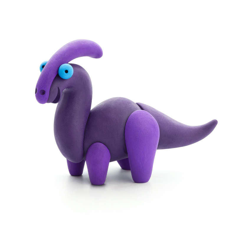Hey Clay - Modelling Air-Dry Clay with Fun Interactive App - Ankylosaurus, Parasaurolophus, Theri...
