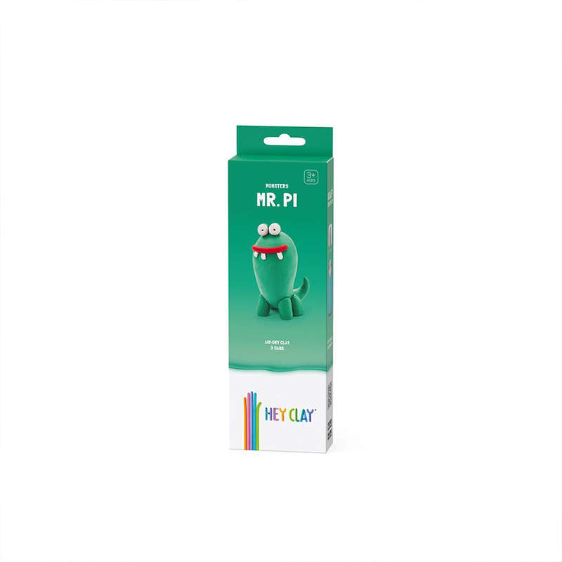 Hey Clay - Modelling Air-Dry Clay with Fun Interactive App - Pi, series Monsters, 3 cans