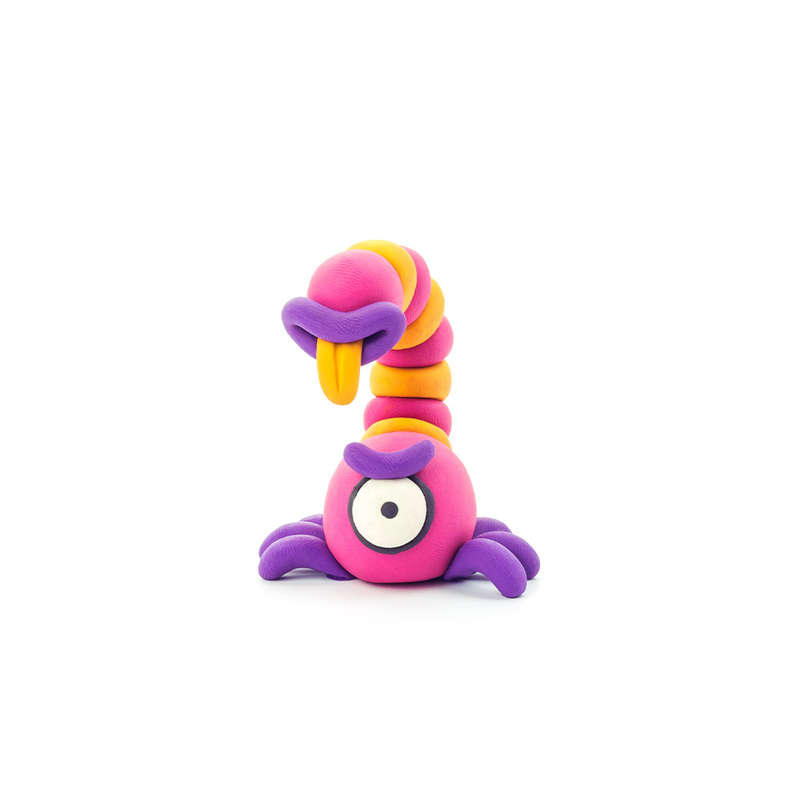Hey Clay - Modelling Air-Dry Clay with Fun Interactive App - Scorpio, series Aliens, 3 cans