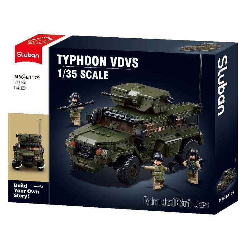 Sluban - Model Bricks - Typhoon VDVs Assault Armored Vehicle - 519pcs