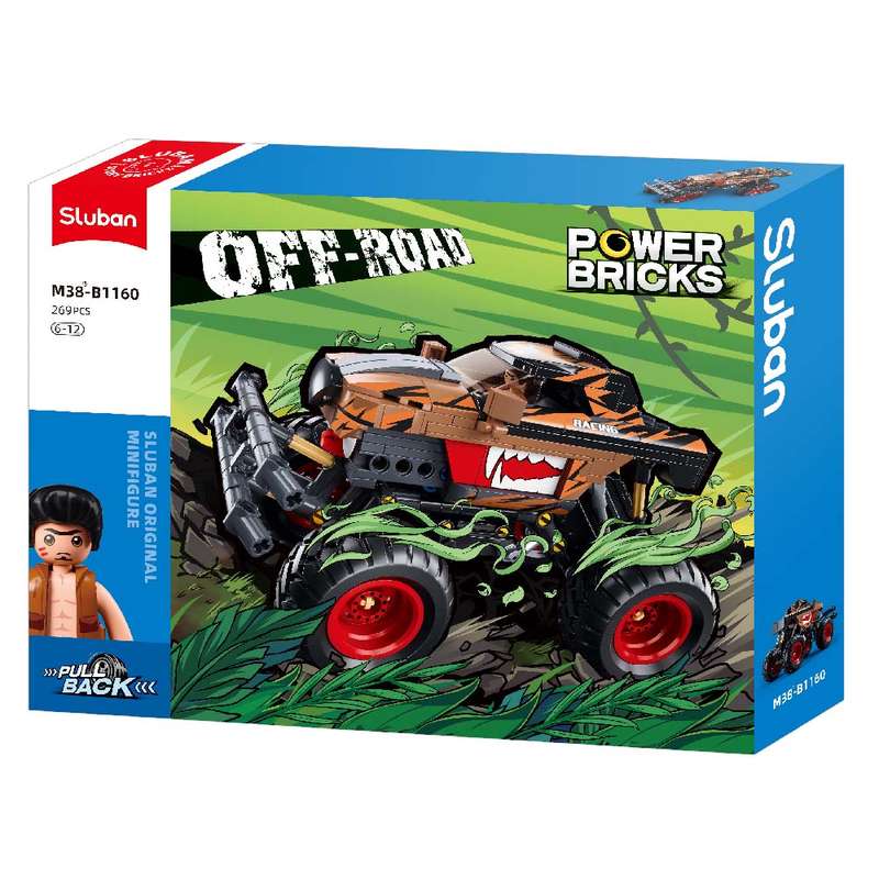 Sluban - Pull Back PowerBricks - Off Road Vehicle - 269pcs