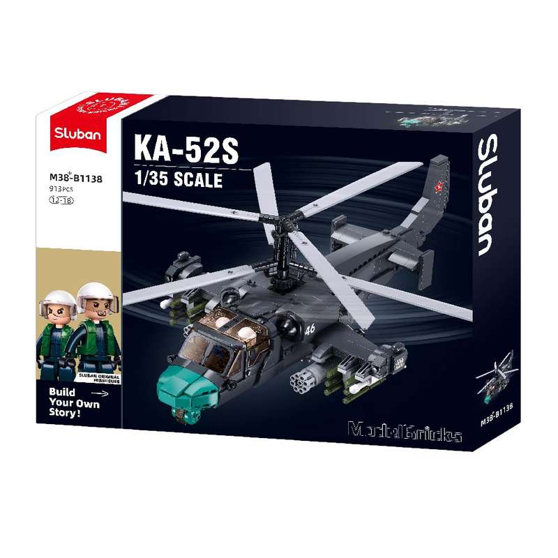 Sluban - Model Bricks - KA-52S Gunship 1/35 - 913pcs