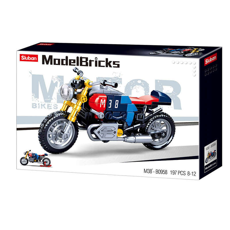 Sluban - Model Bricks - Motorcycle - 197pcs