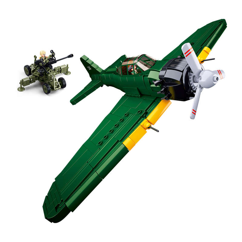 Sluban - WWII - A6M Zero Fighter Jet - 532pcs