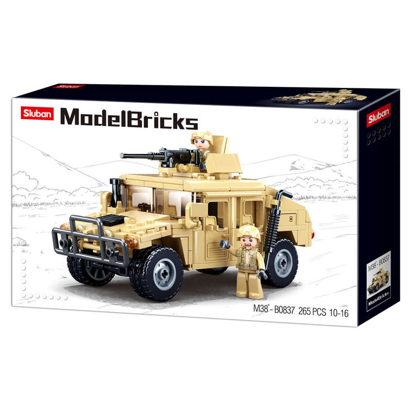 Sluban - Model Bricks - Hummer H2 Assault Vehicle- 265pcs