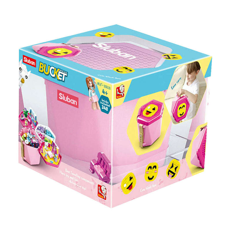 Sluban - Block Bucket - Girl Range - 1pcs