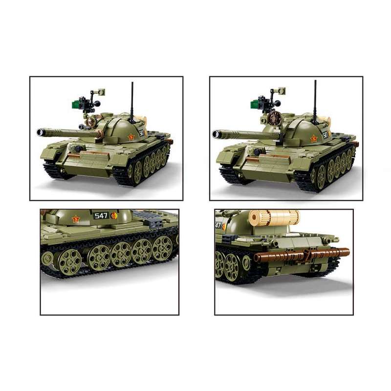 Sluban - Model Bricks - Medium Tank 3-in-1 - 604pcs