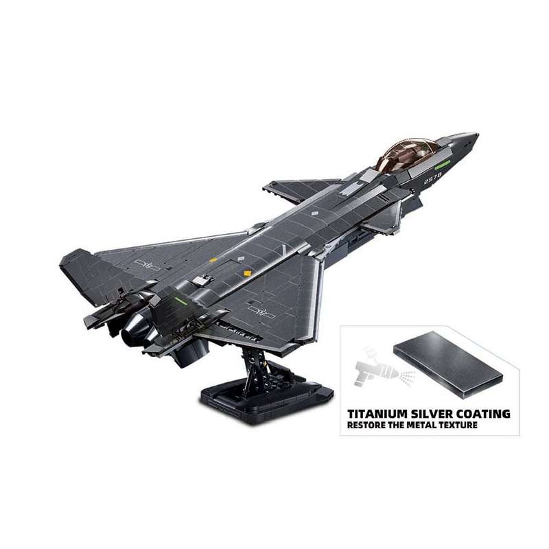 Sluban - Model Bricks - J20 Stealth Aircraft 1/44 - 1007pcs