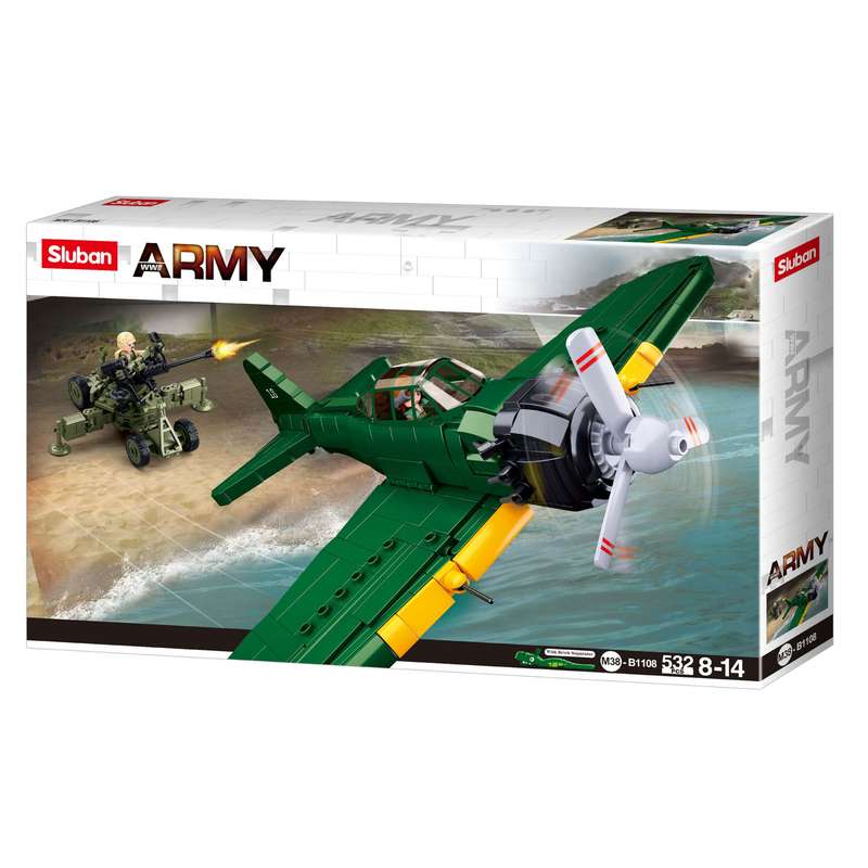 Sluban - WWII - A6M Zero Fighter Jet - 532pcs