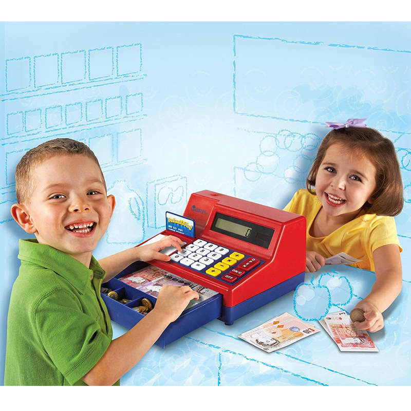 Learning Resources - Pretend & Play® - Calculator Cash Register with UK Currency
