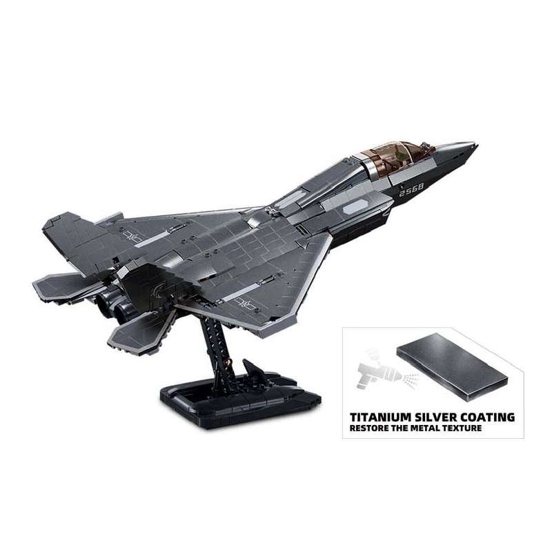 Sluban - Model Bricks - J35 Stealth Aircraft 1/44 - 838pcs