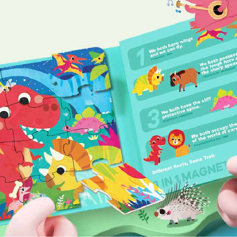 Jar Meló - 3 In 1 Magnetic Luminous Puzzle - Were Dinosaurs Alive Today?
