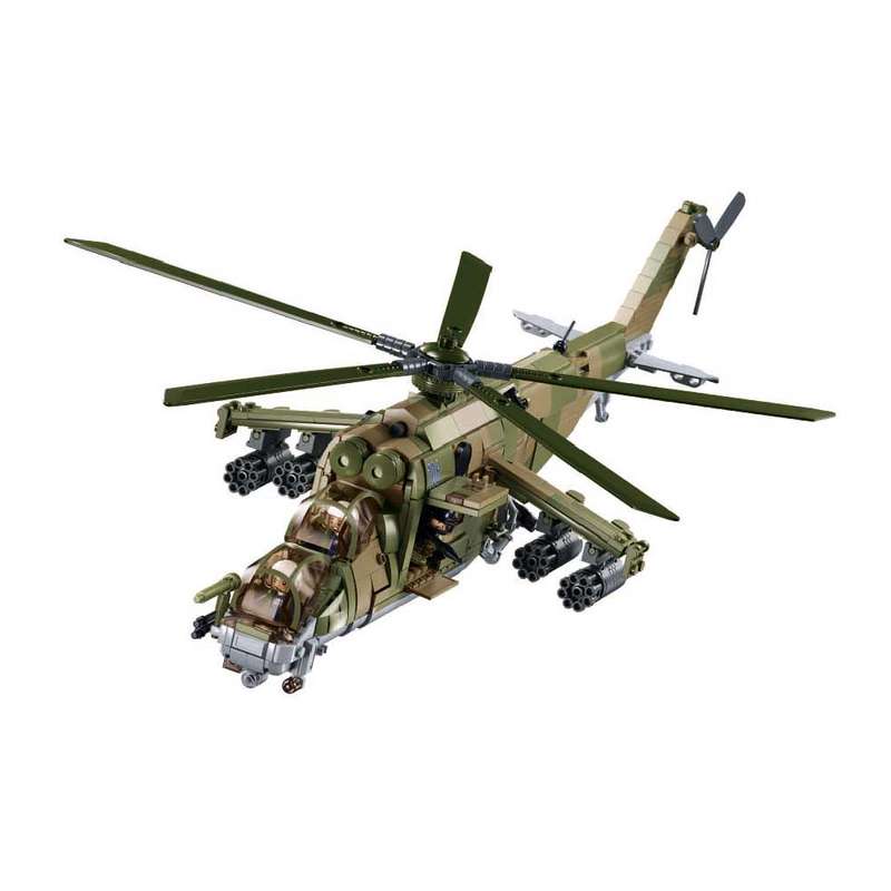 Sluban - Model Bricks - MI-24S Gunship 3-in-1 - 893pcs
