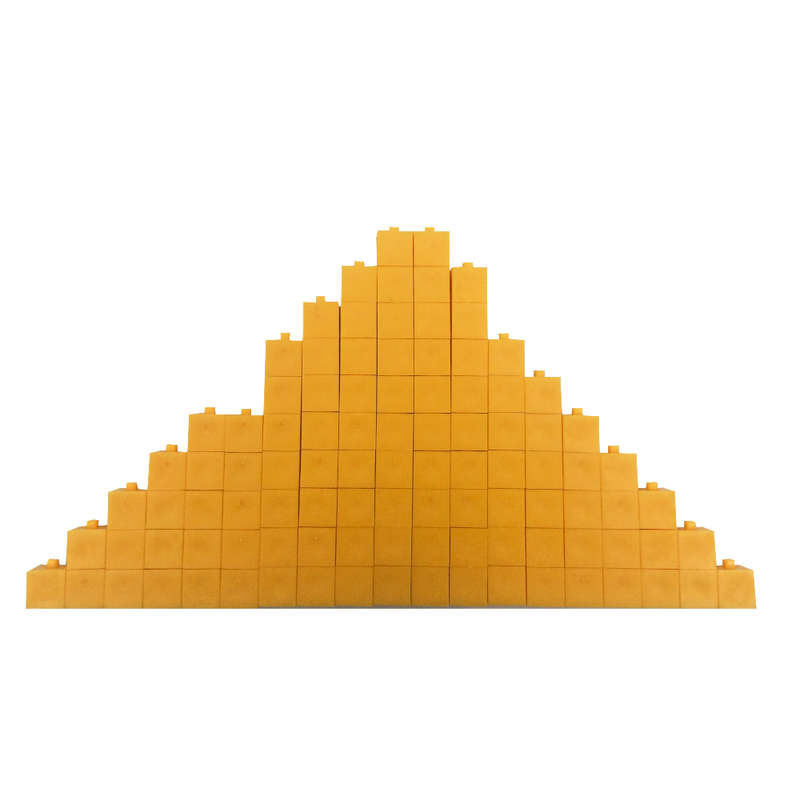 Gigo - Base Ten Linking Set - Yellow - 121pcs Polybag