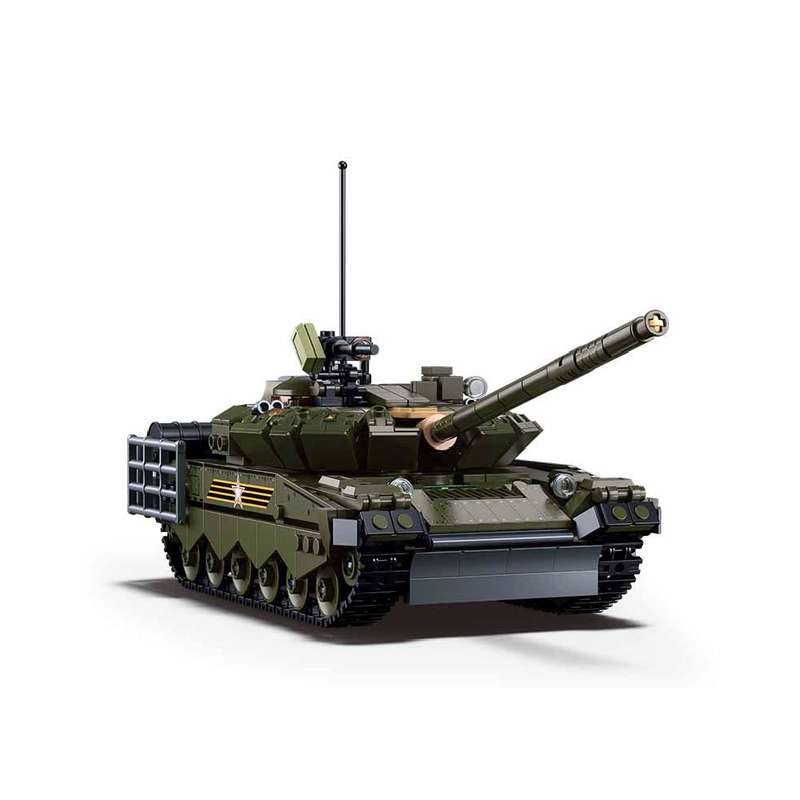 Sluban - Model Bricks - 1/35 T-80BVMs Main Battle Tank - 798pcs