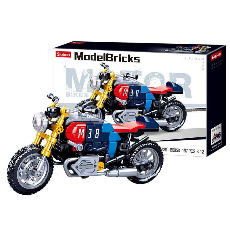 Sluban - Model Bricks - Motorcycle - 197pcs