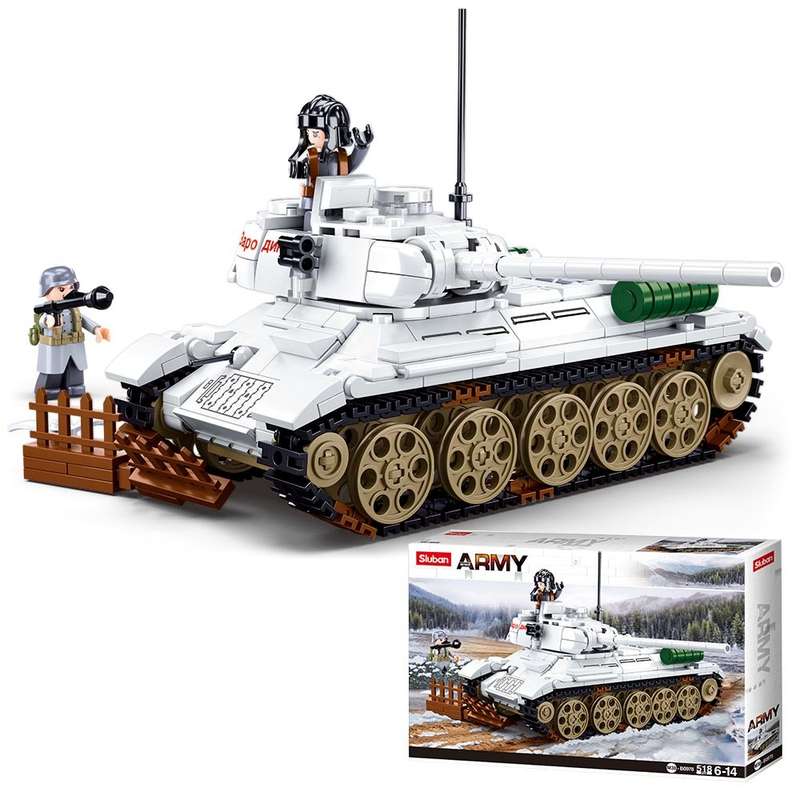 Sluban - WWII - T-34/85 Medium Tank - 518pcs