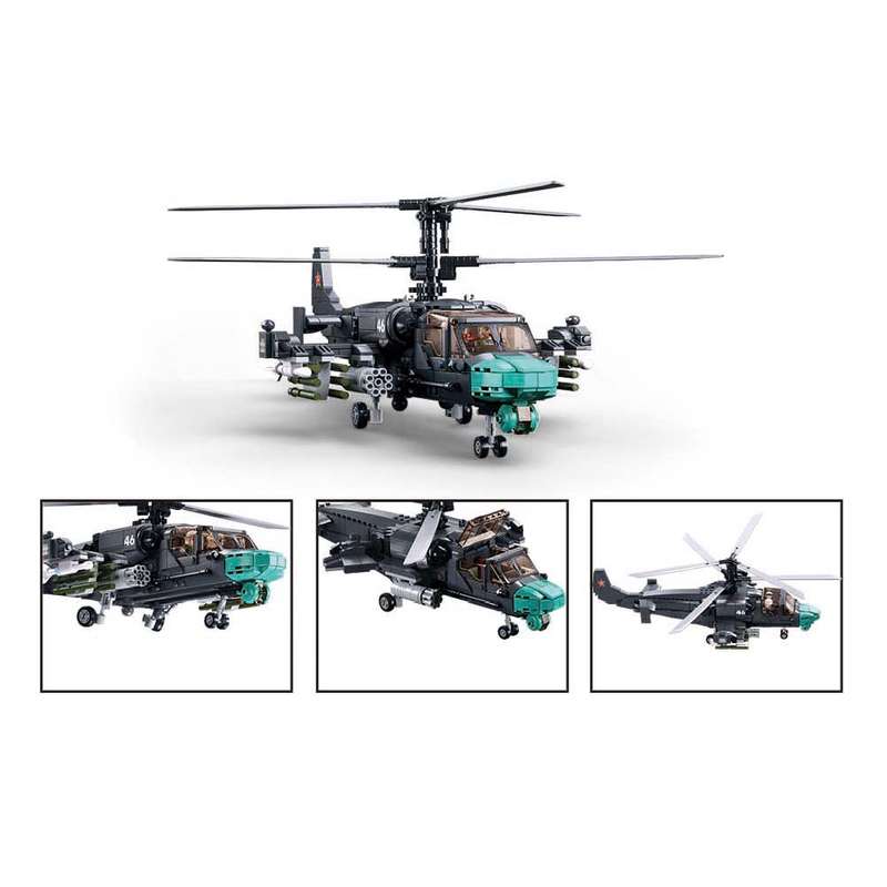 Sluban - Model Bricks - KA-52S Gunship 1/35 - 913pcs