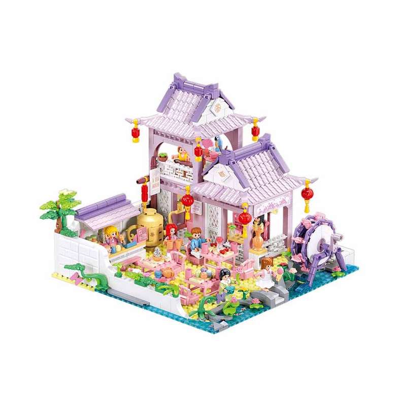 Sluban - Girls Dream - A Tea House - 987pcs