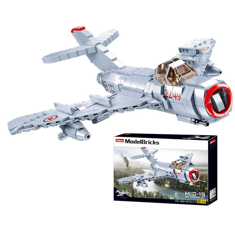 Sluban - Model Bricks - MiG-15 Fighter - 583pcs