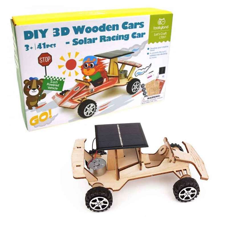 TookyToy - DIY 3D Wooden Cars - Solar Racing Car