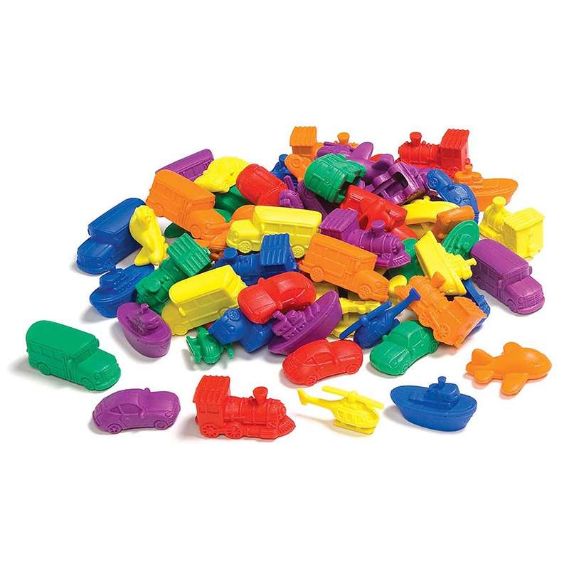 EDX Education - Counters - Transport 6 Colours - 72pcs Polybag