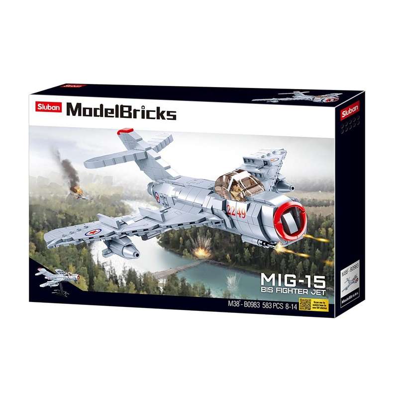 Sluban - Model Bricks - MiG-15 Fighter - 583pcs