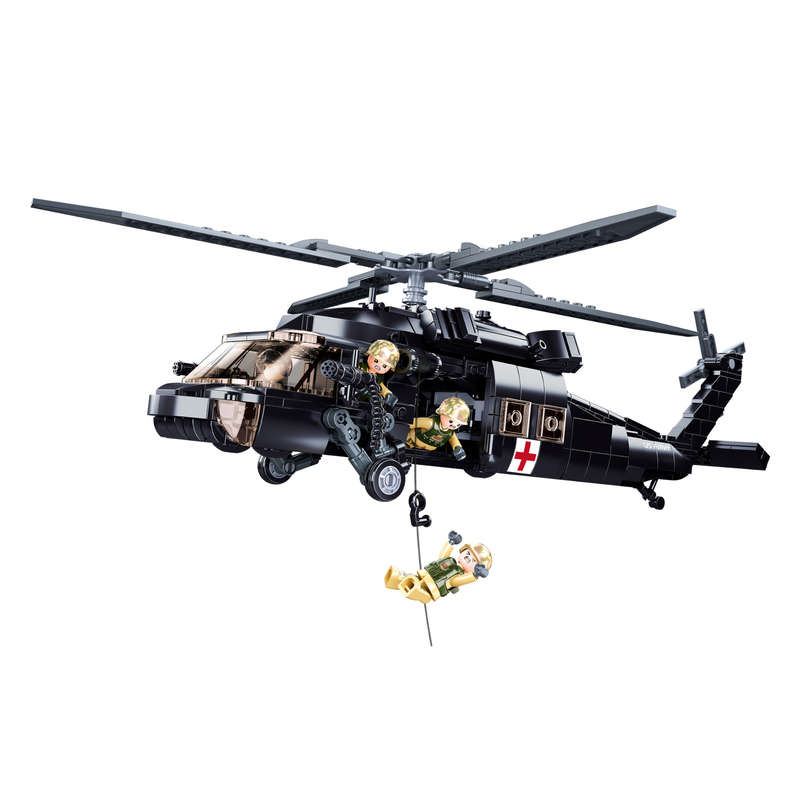 Sluban - Model Bricks - UH 60 Black Hawk - 692pcs