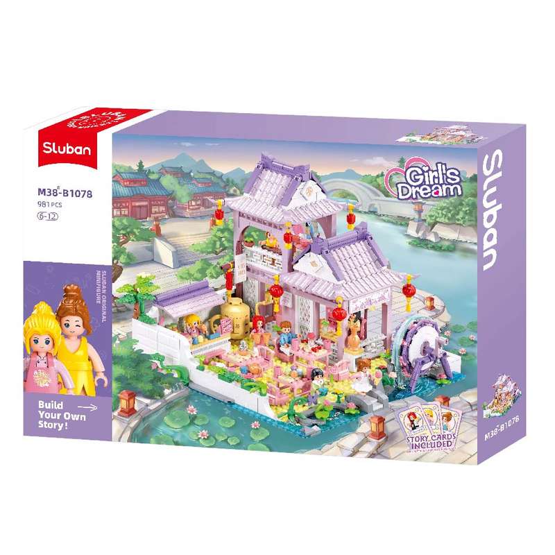Sluban - Girls Dream - A Tea House - 987pcs