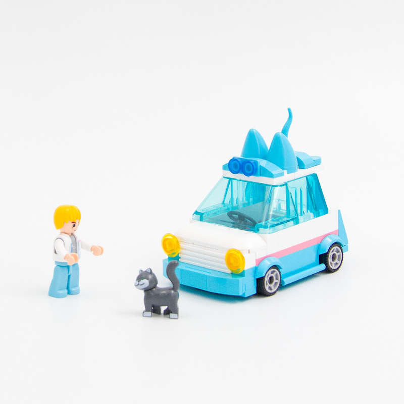 Sluban - Metropolis Pull Back - Pet Pickup Car - 103pcs