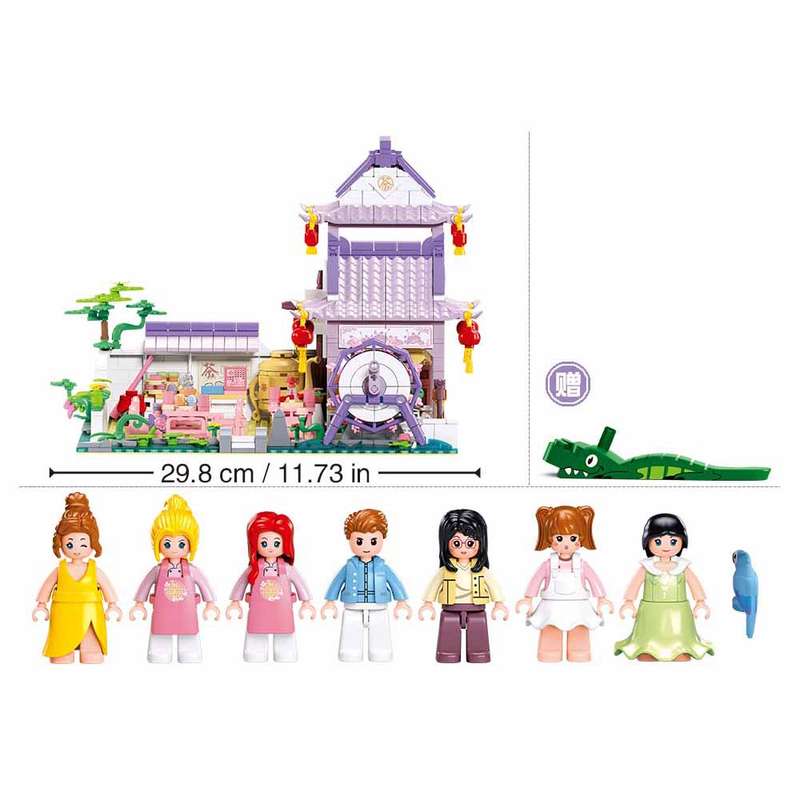 Sluban - Girls Dream - A Tea House - 987pcs
