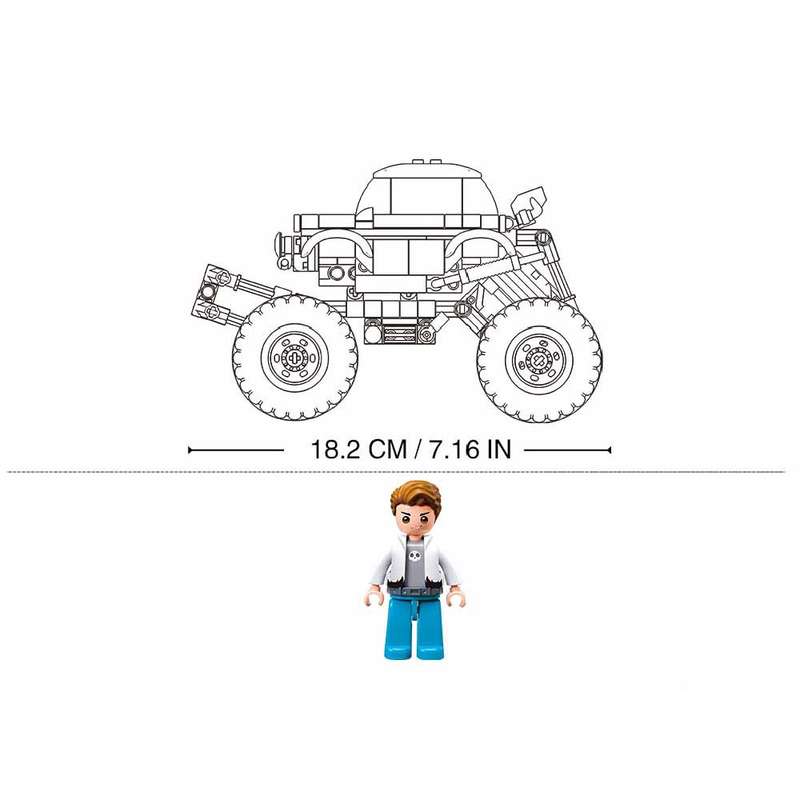 Sluban - Pull Back PowerBricks - Off Road Vehicle - 264pcs