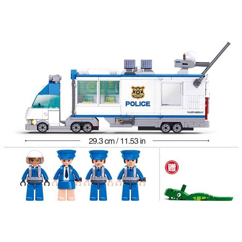 Sluban - Metropolis Pull Back - Police Command Vehicle - 510 Pieces