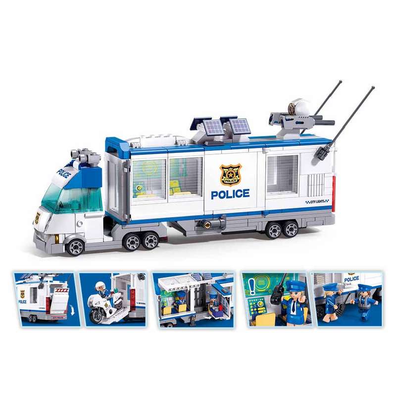 Sluban - Metropolis Pull Back - Police Command Vehicle - 510 Pieces