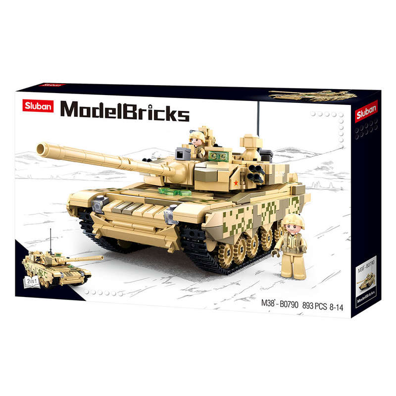 Sluban - Model Bricks - 99A Main Battle Tank 2 in 1 - 893pcs