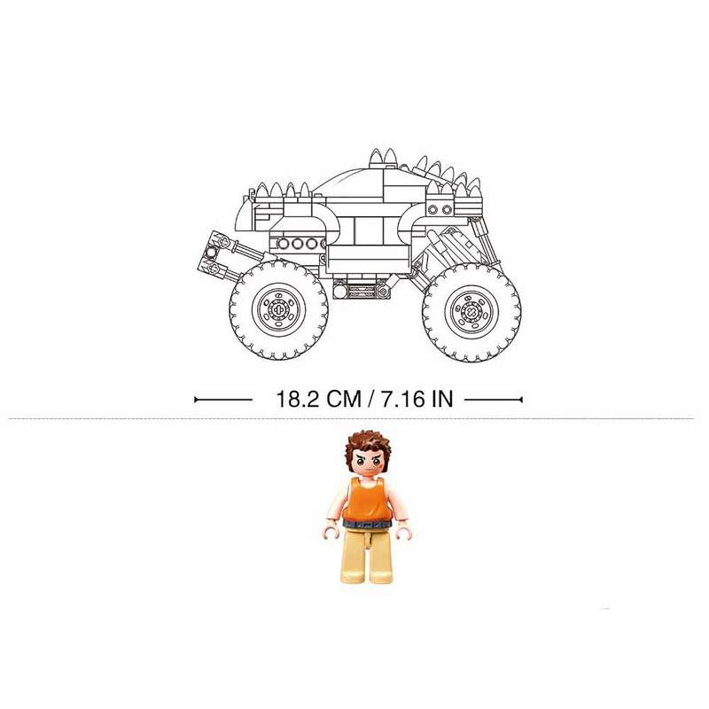 Sluban - Pull Back PowerBricks - Off Road Vehicle - 267pcs