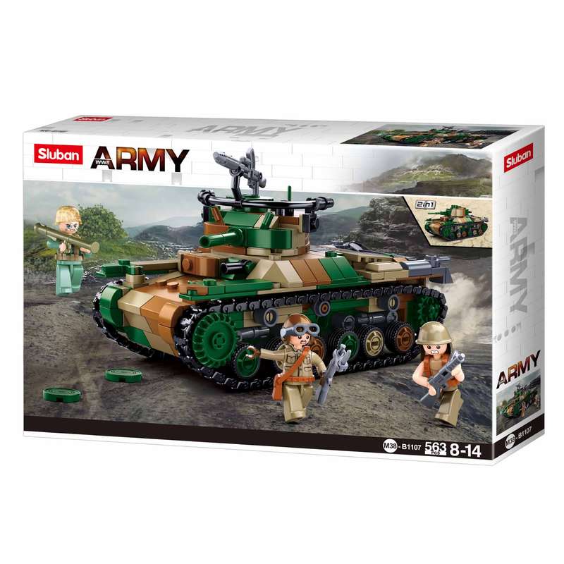 Sluban - WWII - Type 97 Medium Tank - 563pcs